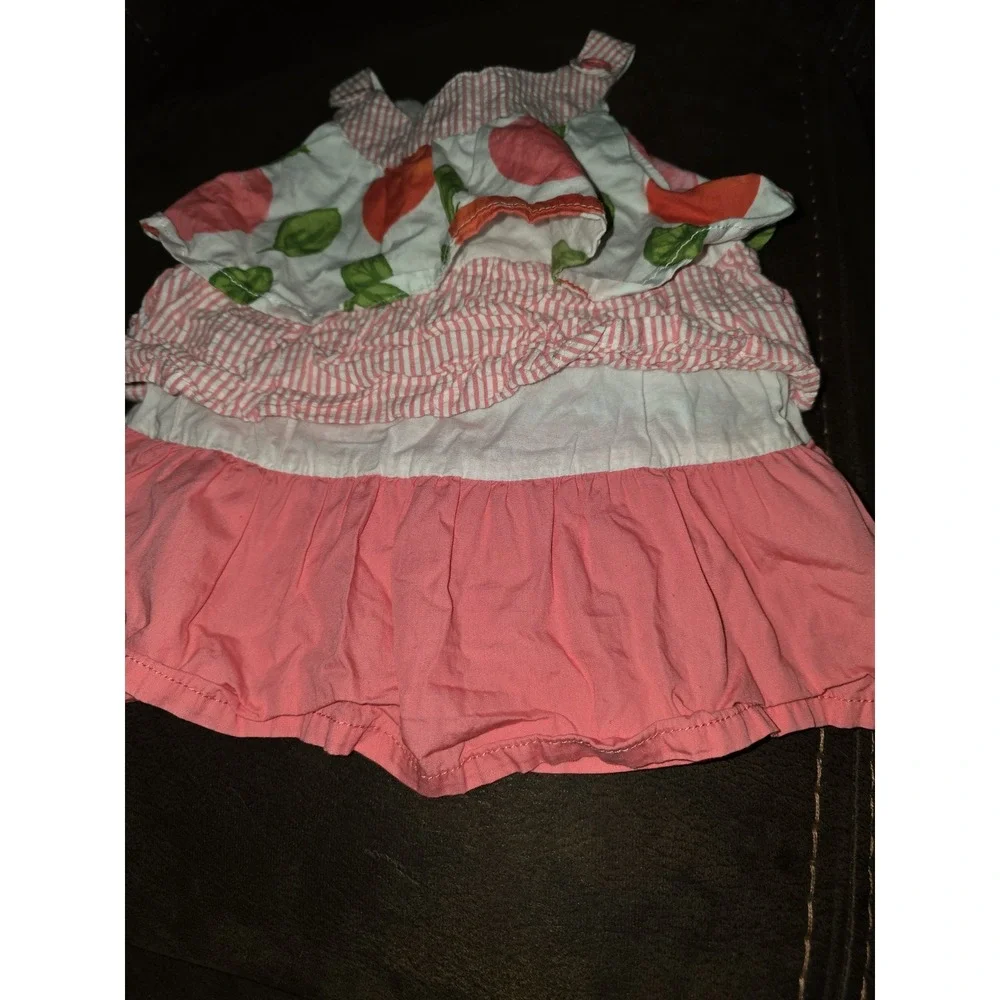 Gymboree preppy peach tiered top size 3t